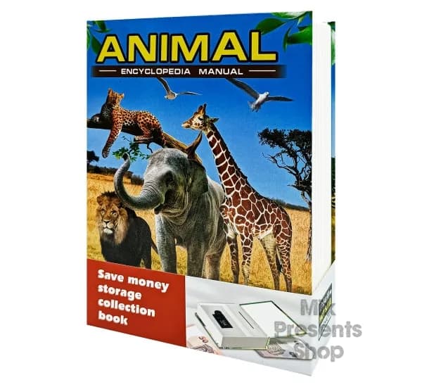 Сейф книга "Animal" мини с кодовым замком