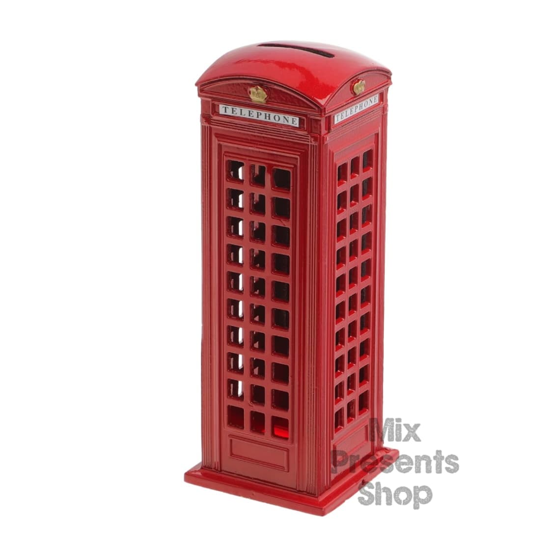 Металлическая статуэтка сувенир копилка "English Telephone Box" 