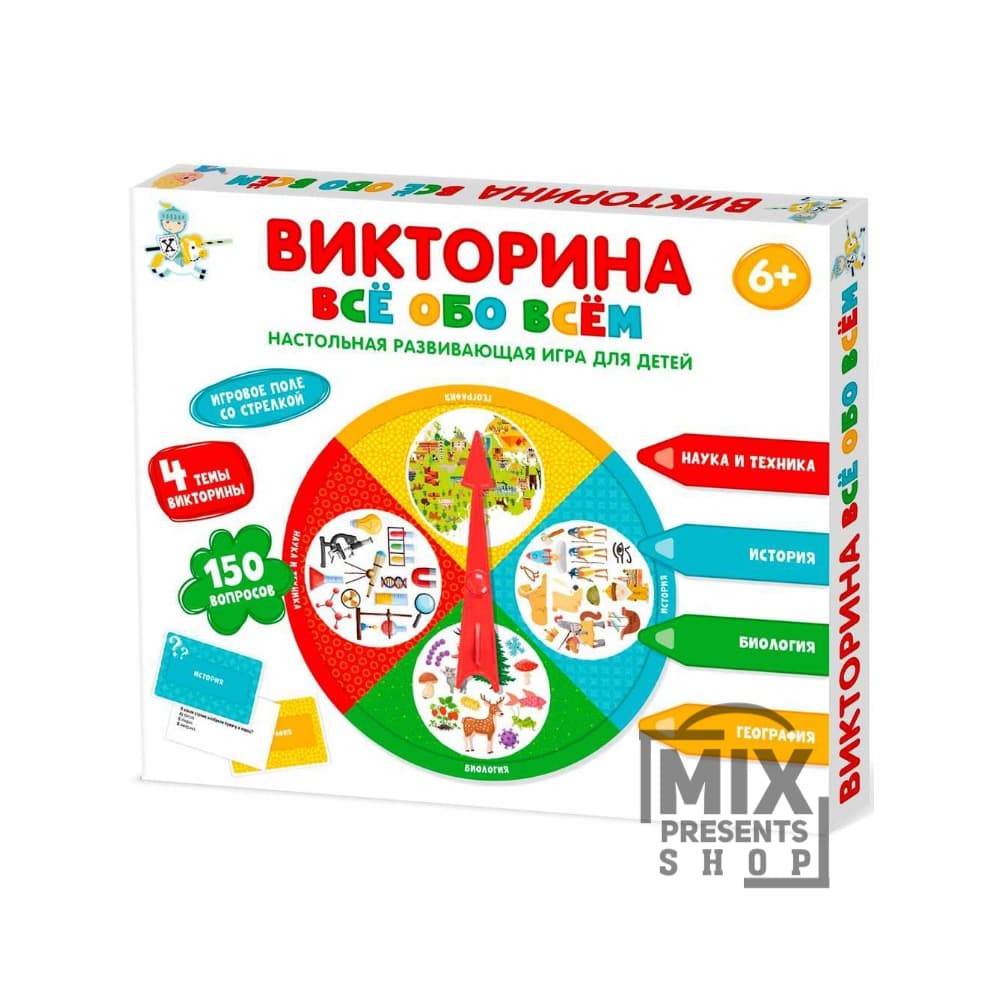 Игра настольная Викторина "Всё обо всём"
