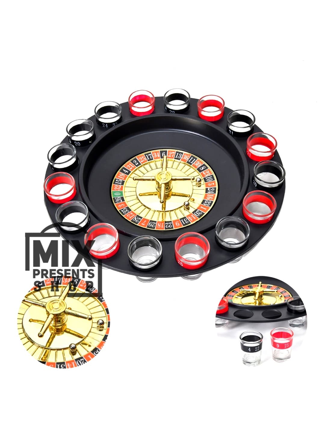 Настольная игра для веселой компании с рюмками "Drink game" Roulette 