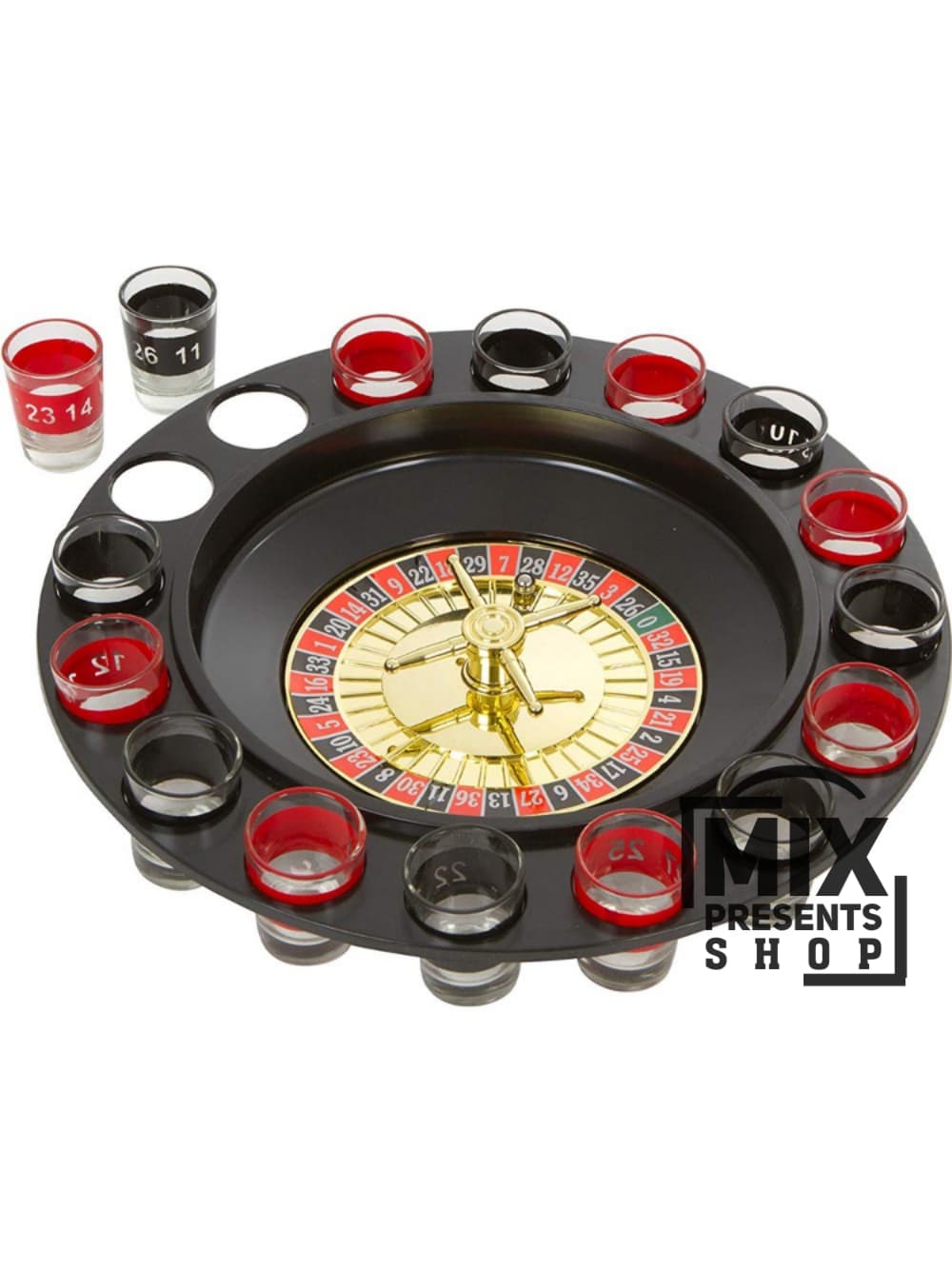 Настольная игра для веселой компании с рюмками "Drink game" Roulette 