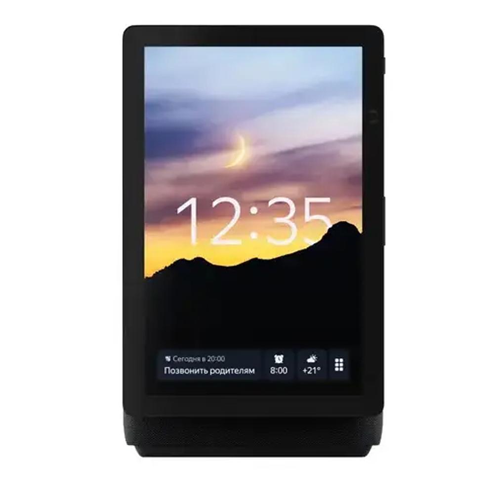 Akylly kolonka Yandex stansiýa Duo Maks Alisa we Zigbee bilen, gara reňk