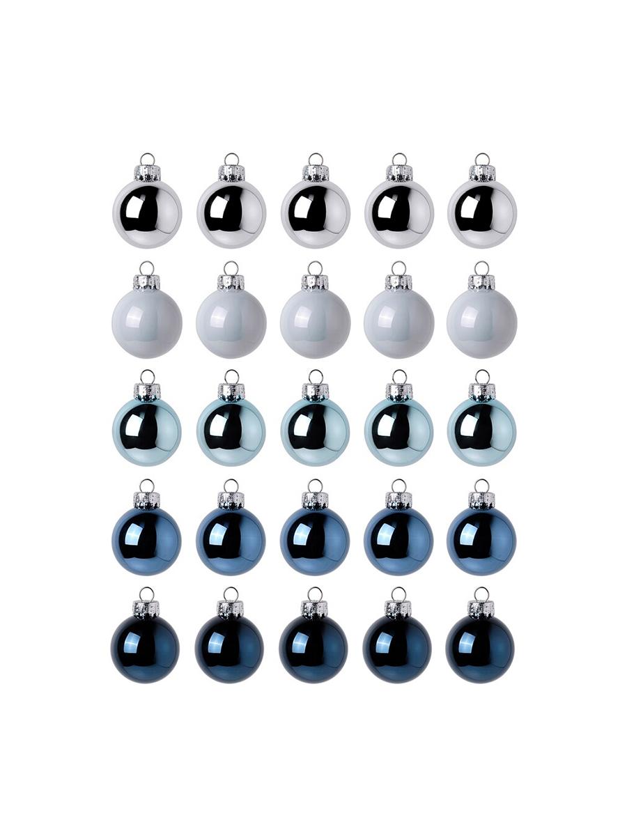 Bezeg IKEA VINTER 2021 şar gök aýna/kümüş reňk 3.5 cm 25 sany