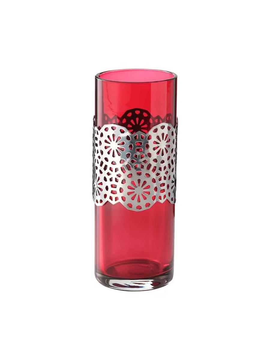 Küýze IKEA HEMBJUDEN gyzyl/kümüş reňkli 13 sm