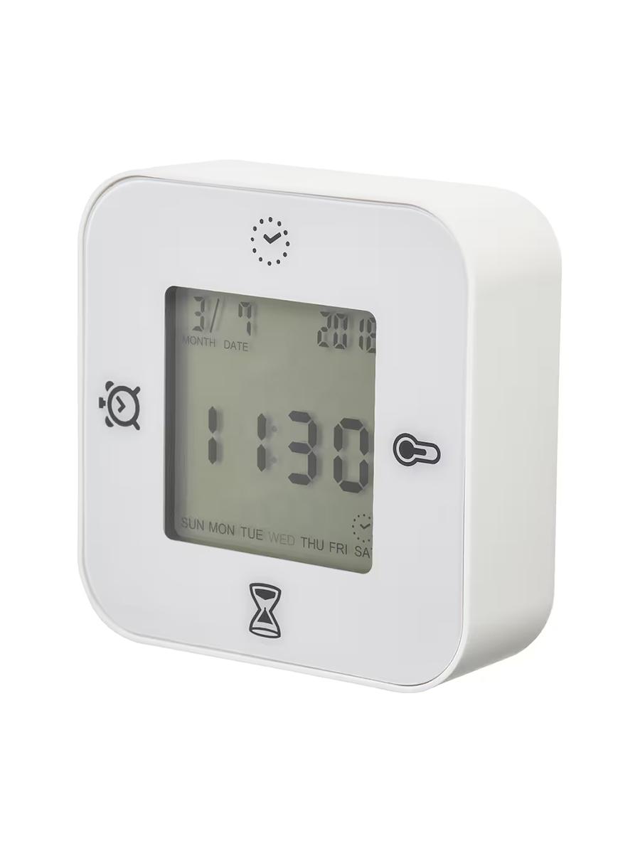 Sagat IKEA KLOCKIS termometr/oýaryjy/taýmer ak