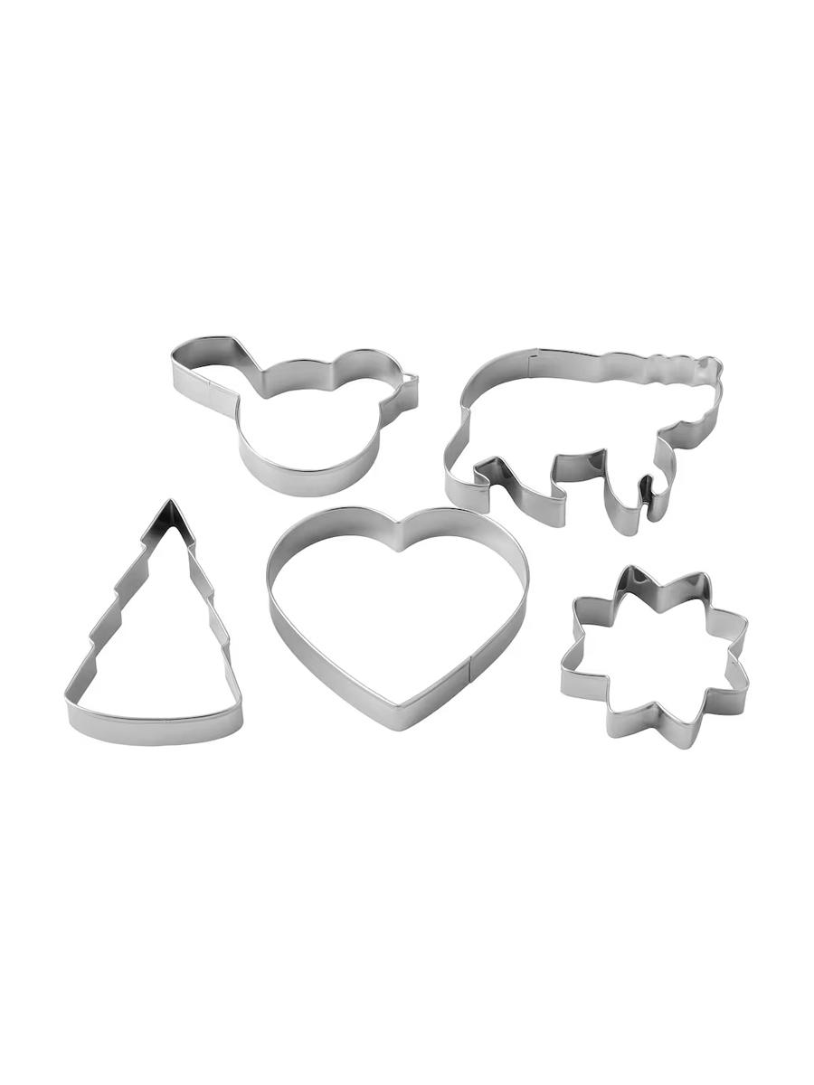 Kökeler üçin forma IKEA VINTERFINT 5 bölekli, dürli şekilli, poslamaýan polat