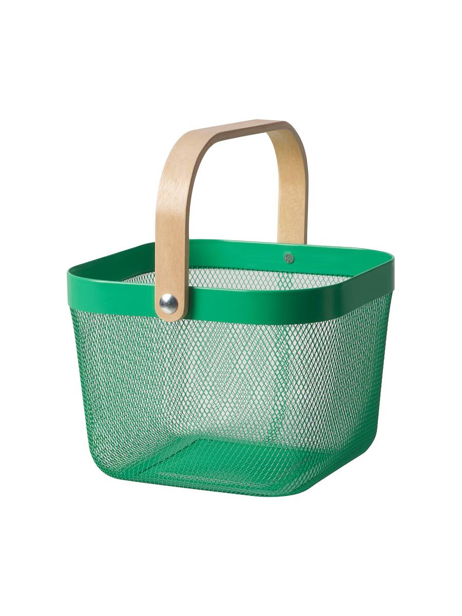Sebet IKEA RISATORP goýy ýaşyl 25x26x18 sm