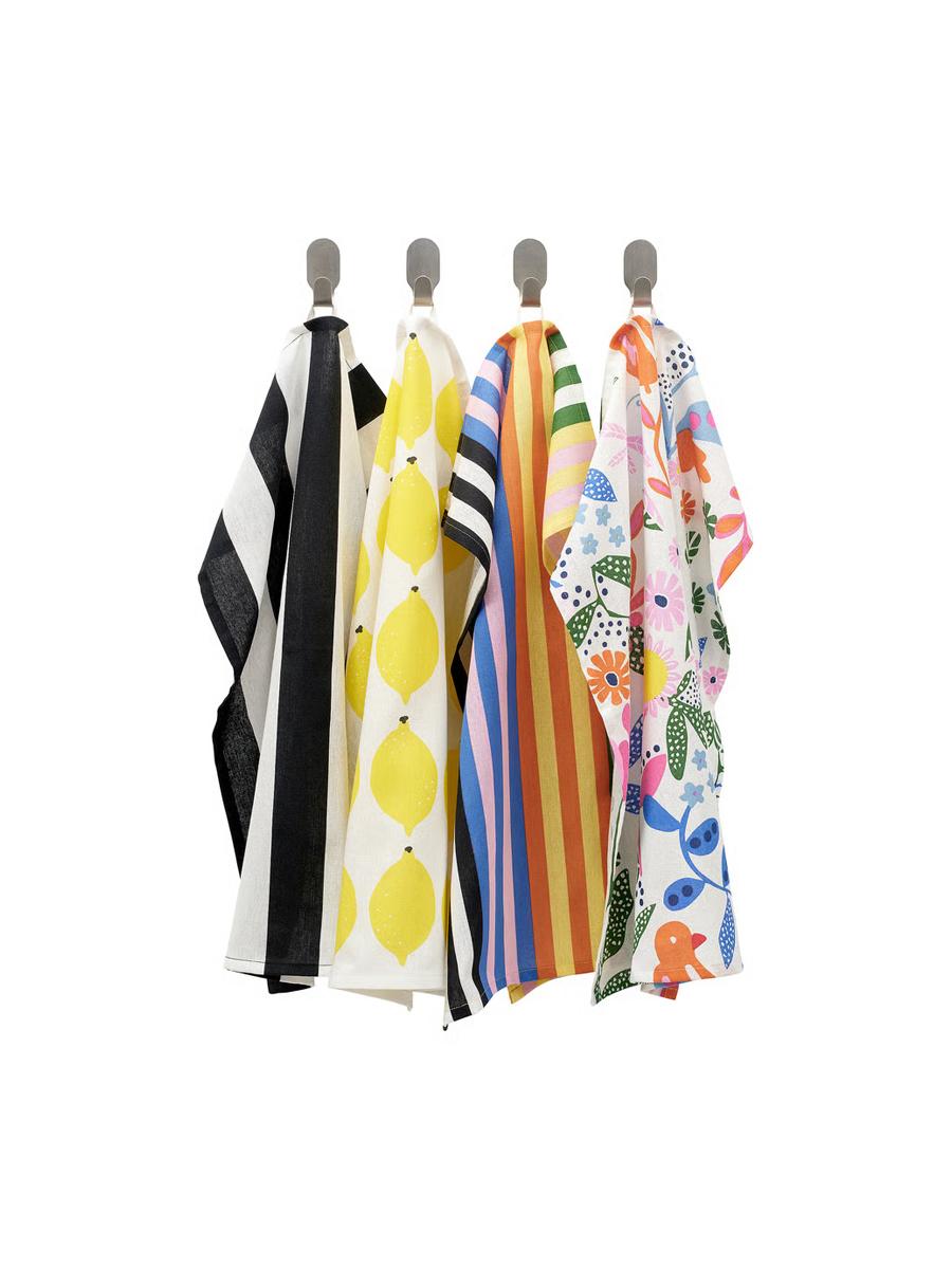 Çaý polotensasy IKEA RINNIG köp reňkli nagyşly, 45x60 sm