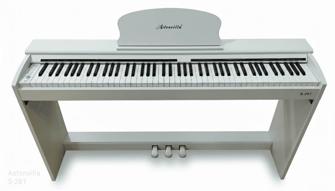Электропианино Aston villa, белый, S-281