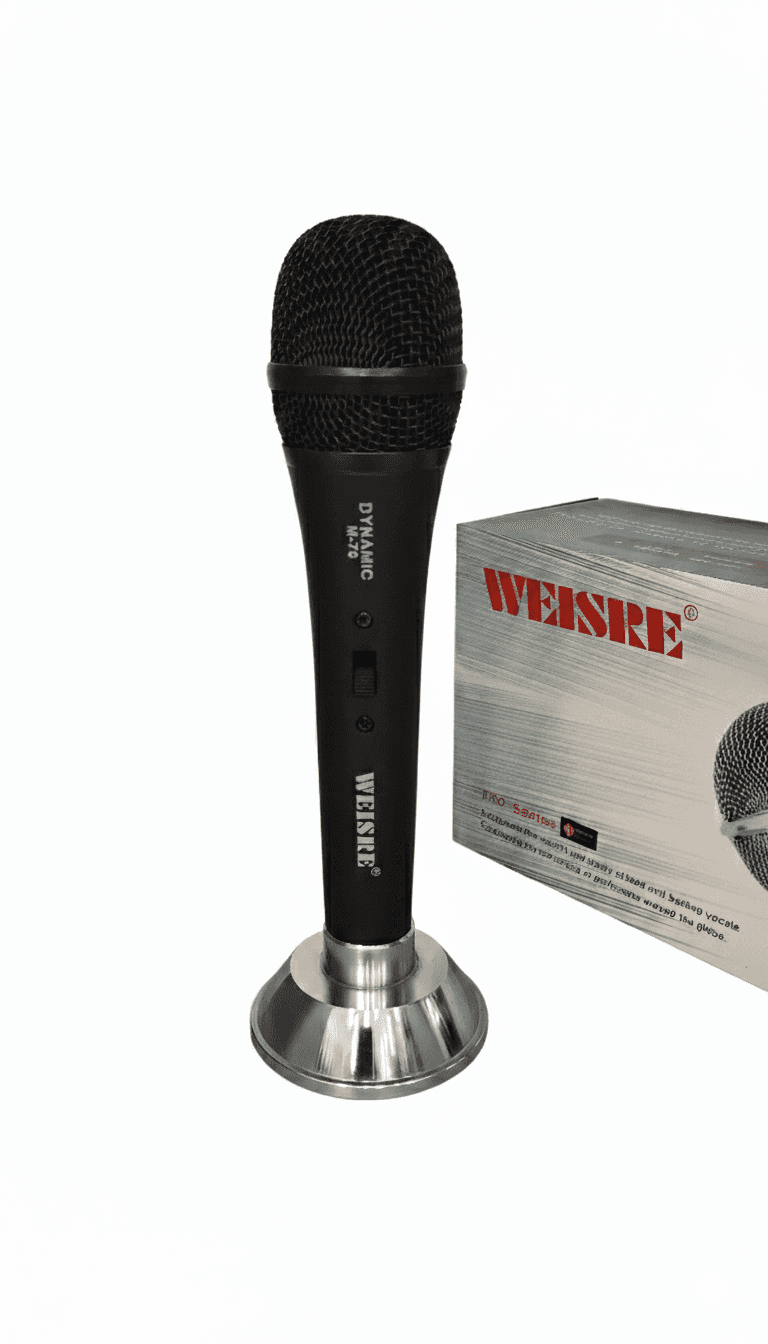 Микрофон проводной Weisre, черный, M-78