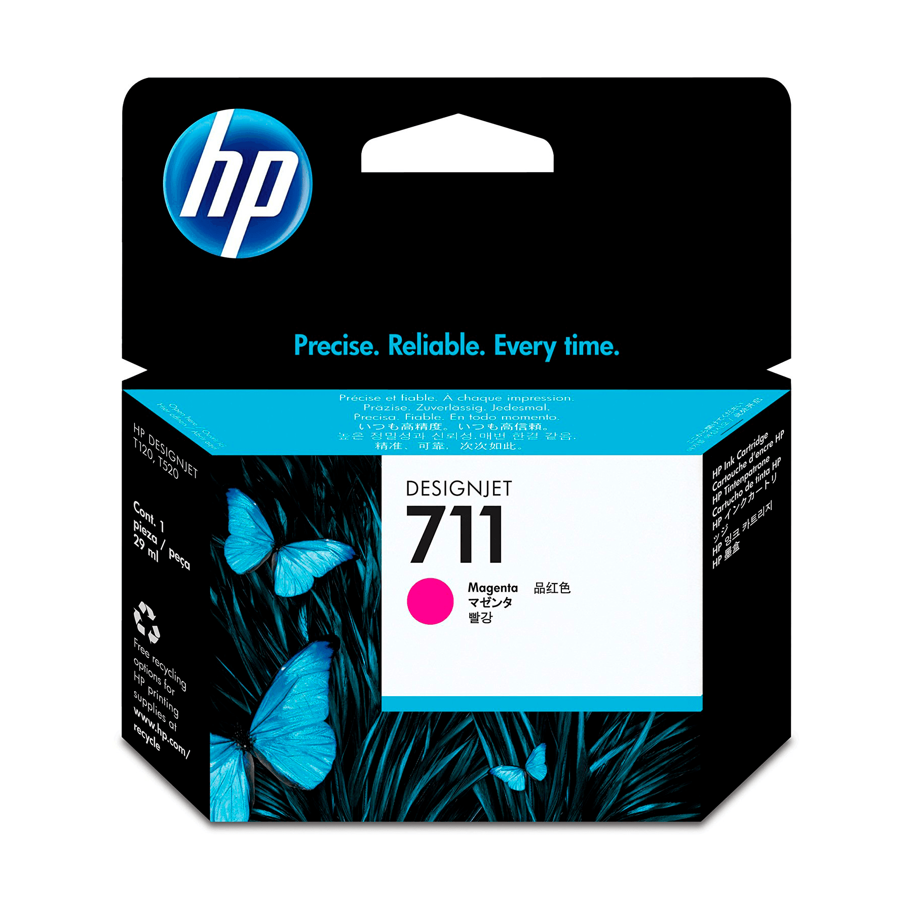 InkJet HP DJ 711 CZ131A (мelewşe) 29 ml plotterleri üçin