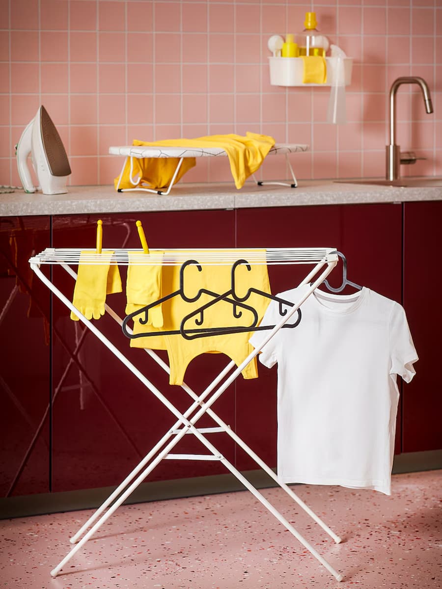 Сушилка для одежды IKEA JÄLL внутри/снаружи, белая