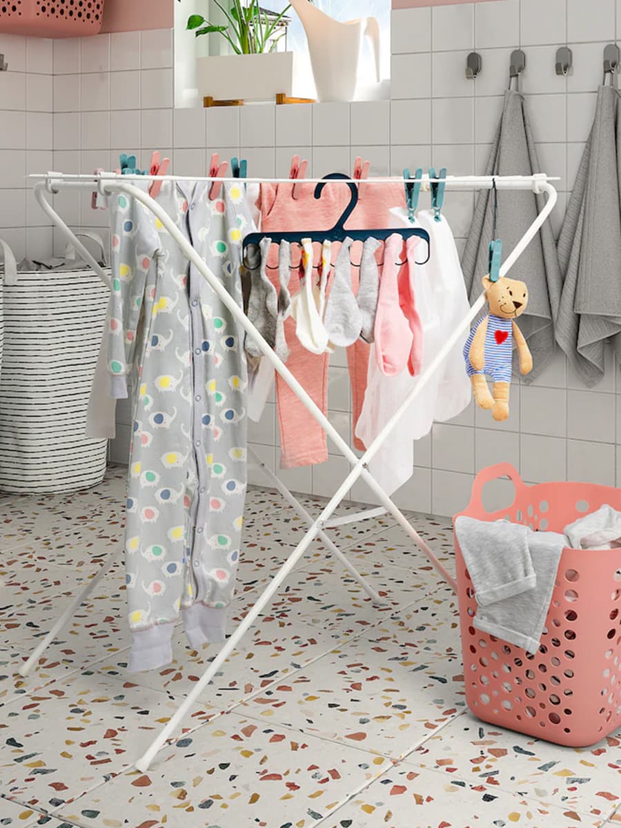 Сушилка для одежды IKEA JÄLL внутри/снаружи, белая