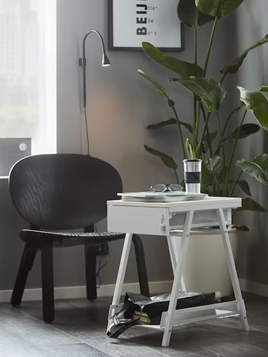 Тумба с ящиком IKEA TROTTEN белый 34x56 cm