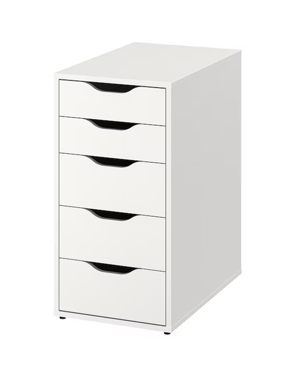 Тумба с ящиком IKEA ALEX белый 36x70 см