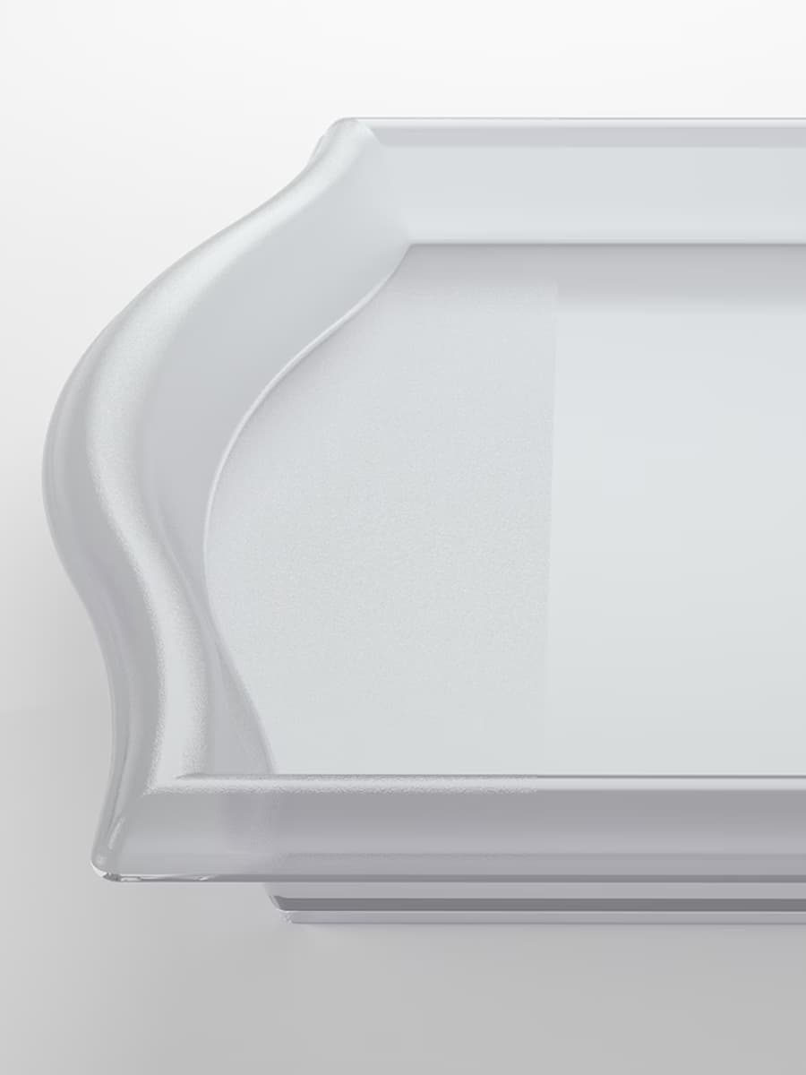 Поднос IKEA SMULA прозрачный, 52x35 см