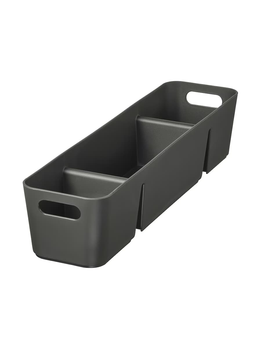 Коробка IKEA UPPDATERA антрацит 50х12 см