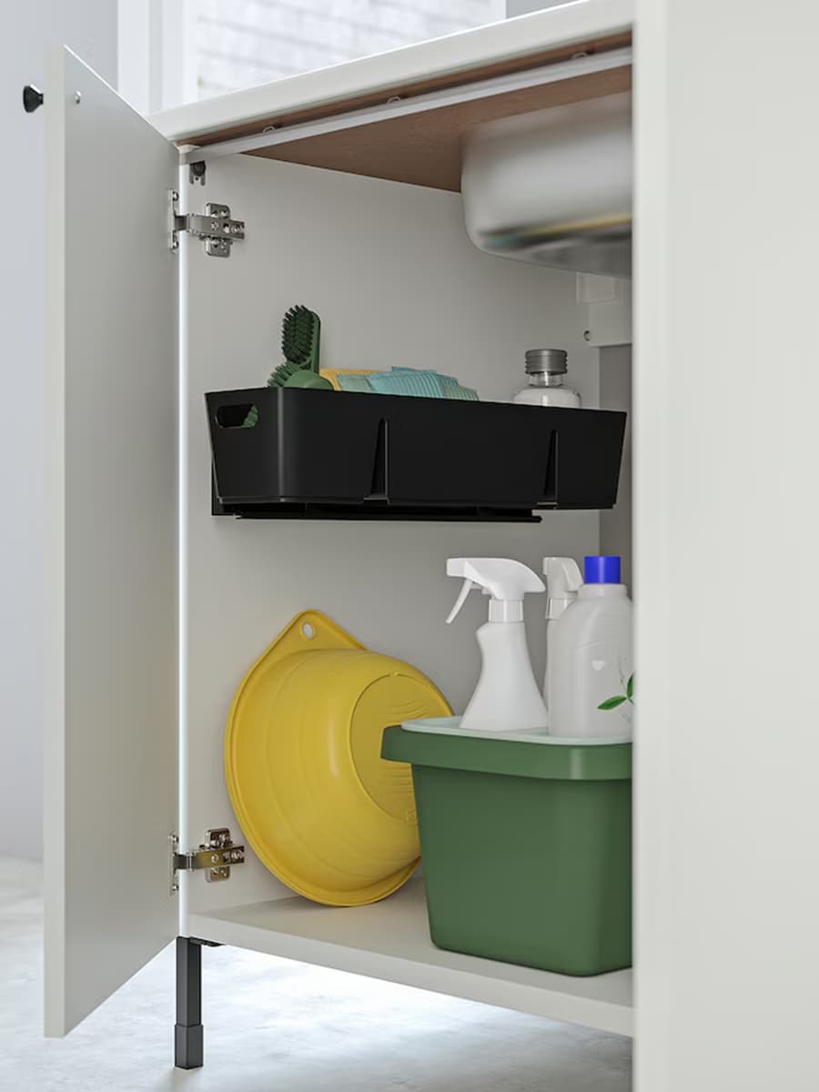 Коробка IKEA UPPDATERA антрацит 50х12 см