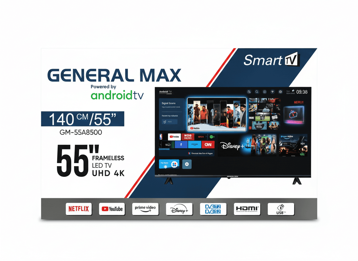 Телевизор General Max GM-55A8500 (55 диагональ) Android