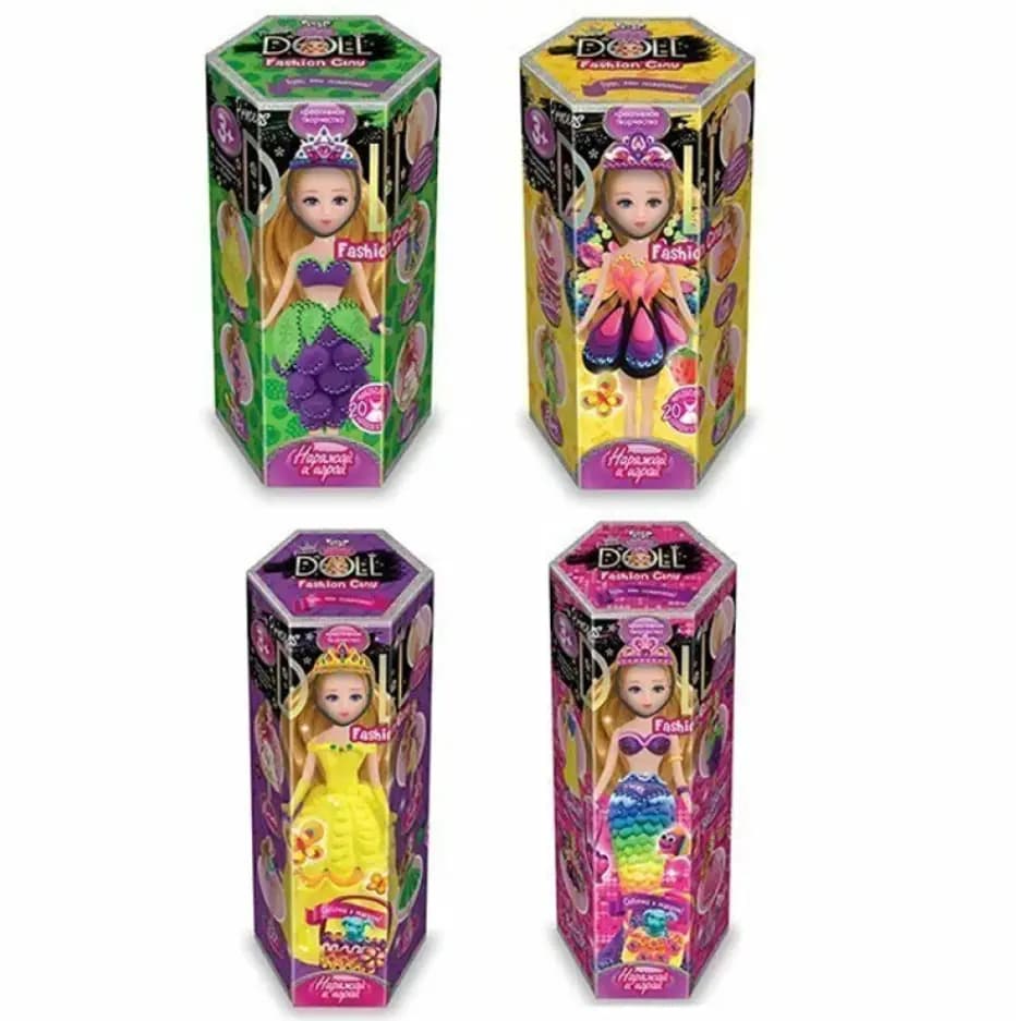 Набор для творчества Danko Toys «Наряжай и играй: PRINCESS DOLL»
