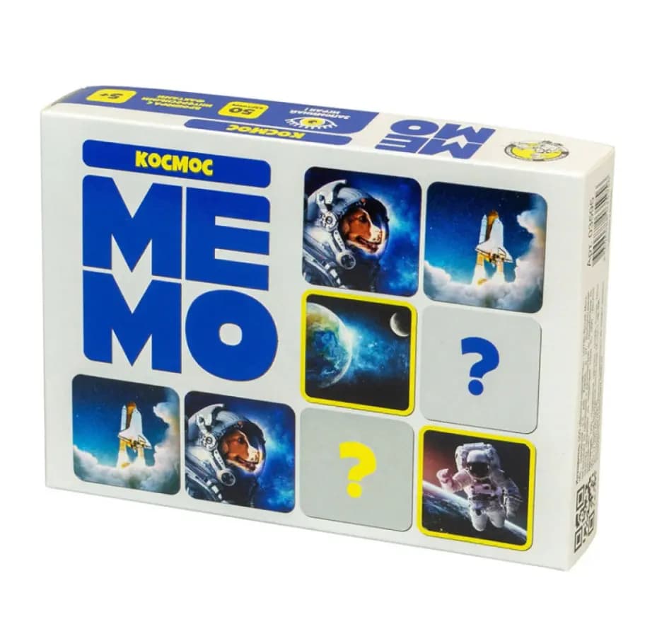 Настольная игра «Мемо: Космос» (50 карточек), арт. 03595