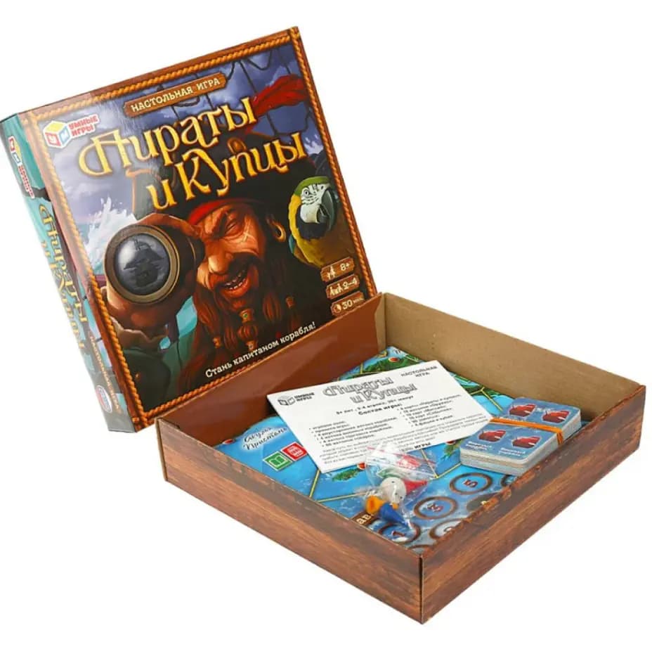 Настольная игра-ходилка «Пираты и купцы» (8+, Умные игры)
