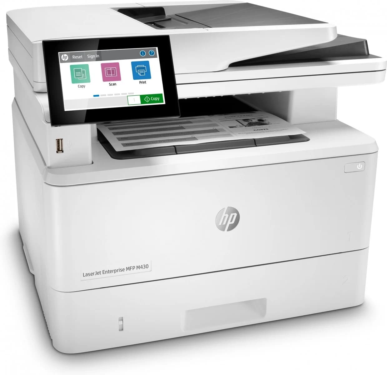 Черно-белое лазерное МФУ корпоративного класса HP LaserJet Enterprise M430f (4 в 1)