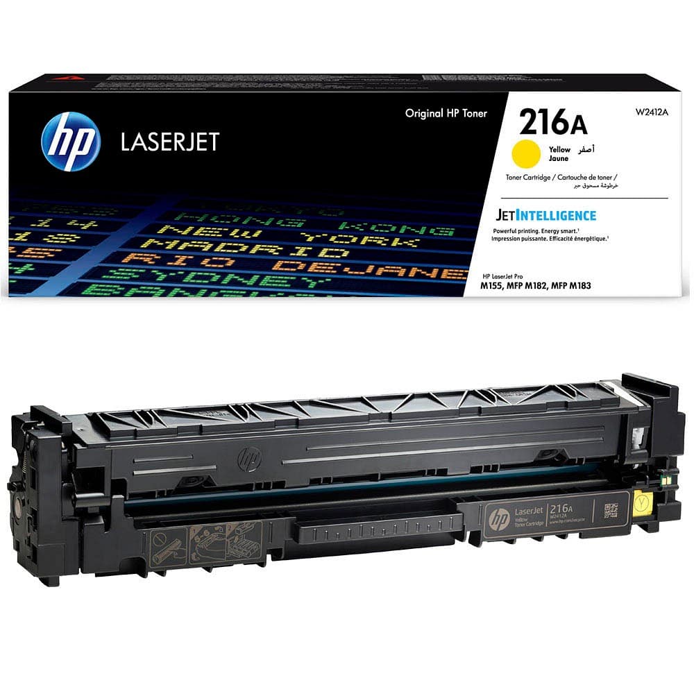 Картридж Color LaserJet HP 216A W2412A, Желтый, для принтеров M155, 182, 183.