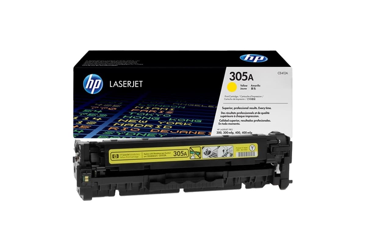 Картридж Color LaserJet HP 305A CE412A, Желтый, для принтеров M351, M451,MFP M375