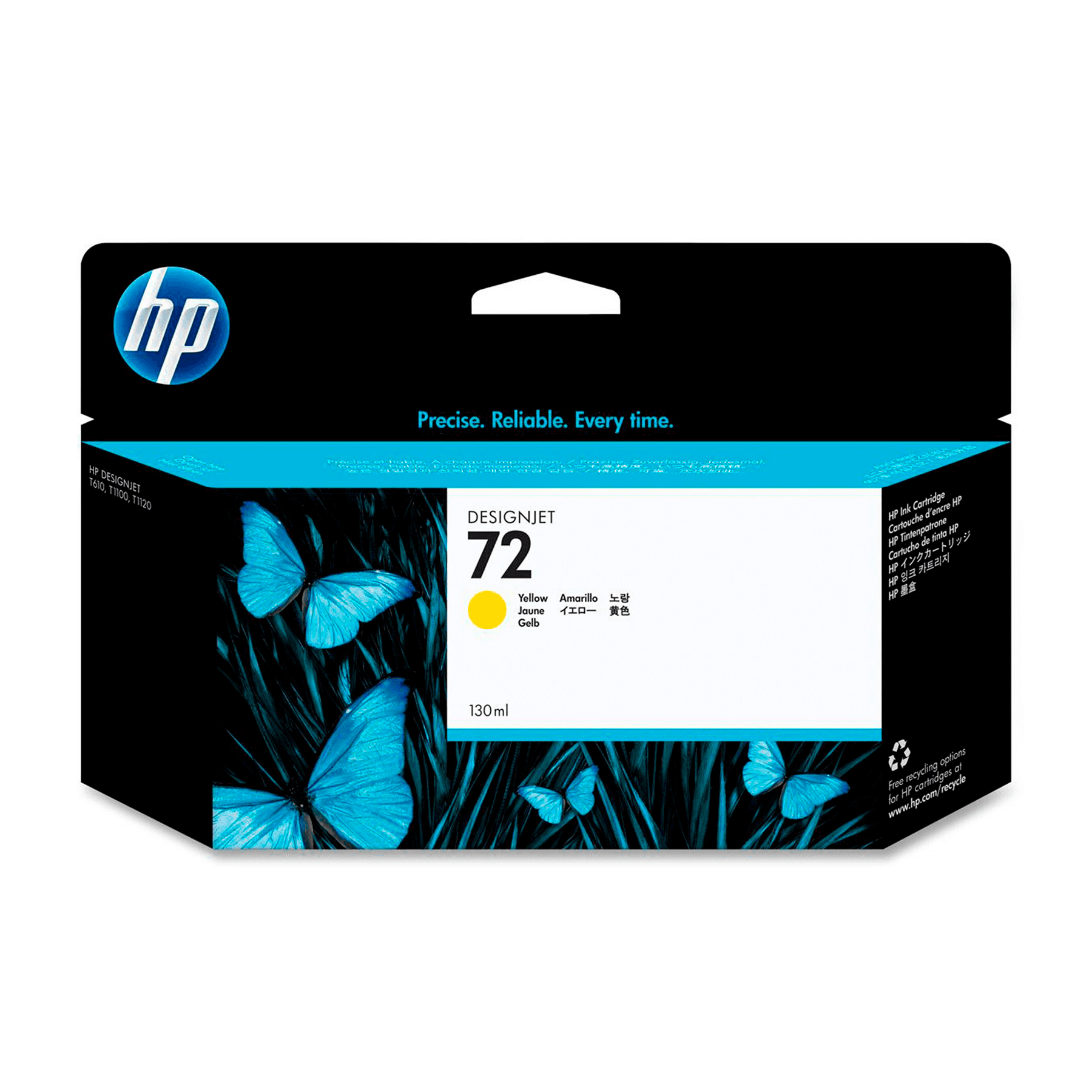 КартриджInkJet HP DJ 72 C9373A (жёлтый) 130мл для плоттеров