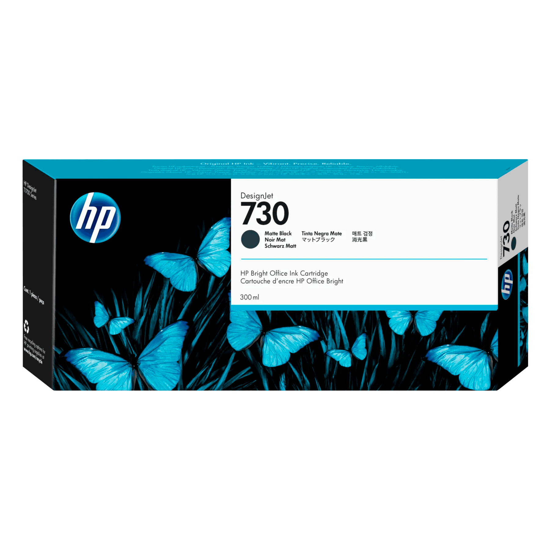 Картридж InkJet HP DJ 730 P2V71A (матовый чёрный) 300мл для струйных принтеров