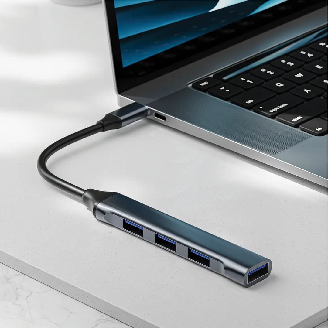 Компактный USB-C хаб Green Lion 4-в-1