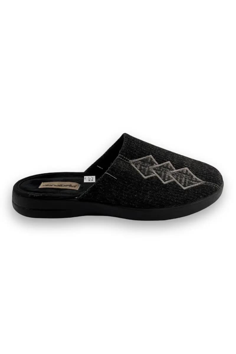 AKINALBELLA КОМНАТНЫЕ ТАПОЧКИ Мужс. 3740.M.0164 Чёрный