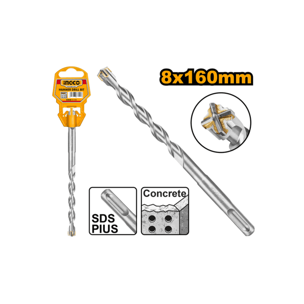 Бур по бетону SDS Plus 8*160мм