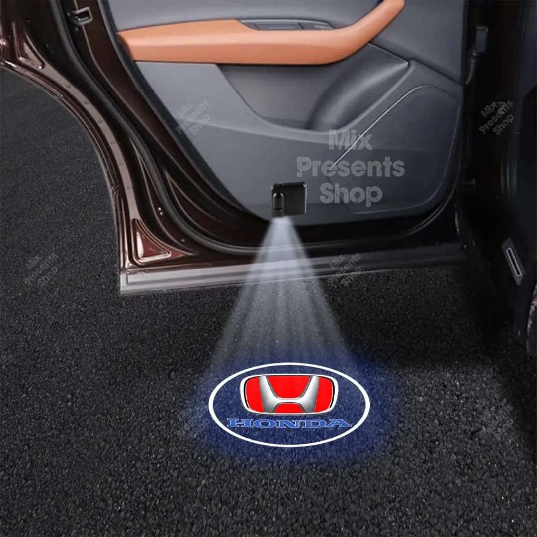 Проекция логотипа авто на двери "Honda" беспроводная (2шт)